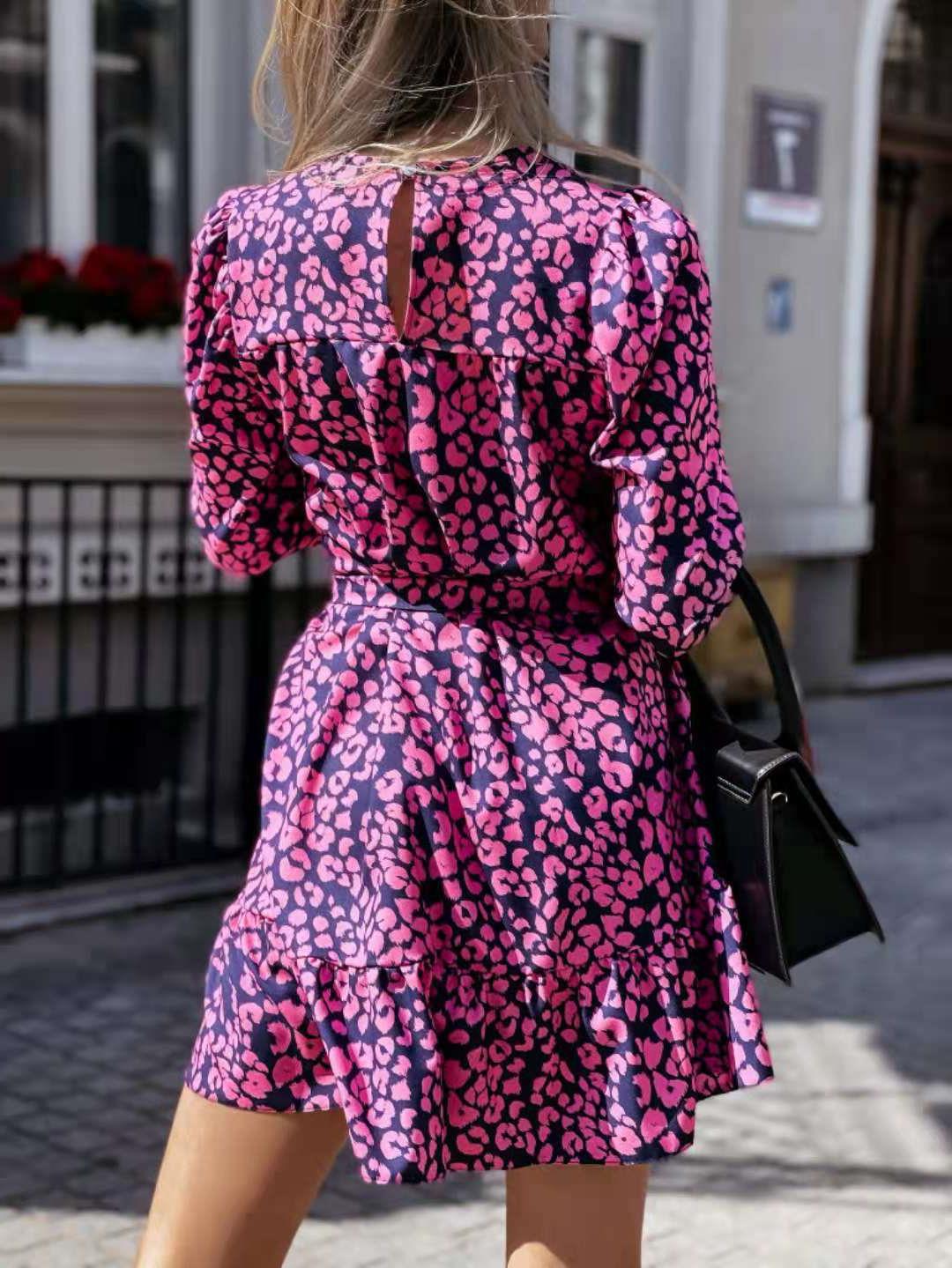 women flower print dress