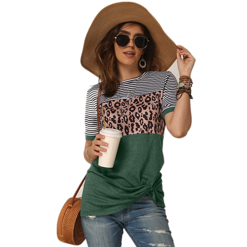 fashion women casual short sleeve summer t-shirt
