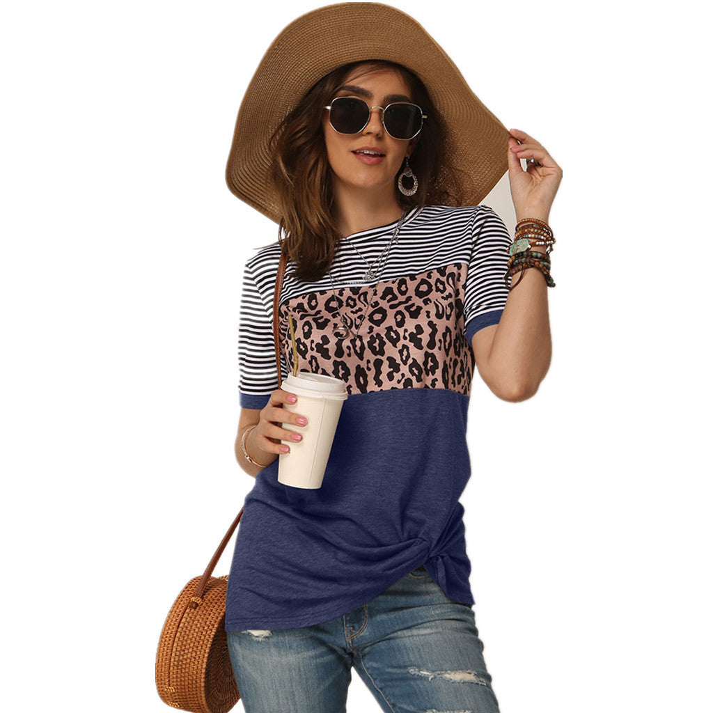 fashion women casual short sleeve summer t-shirt