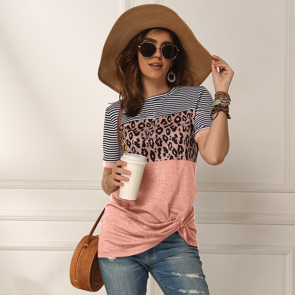 fashion women casual short sleeve summer t-shirt