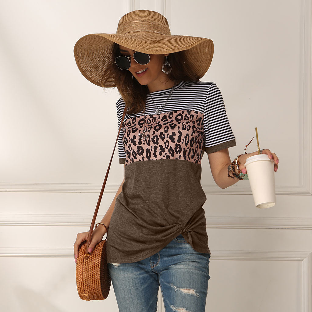 fashion women casual short sleeve summer t-shirt