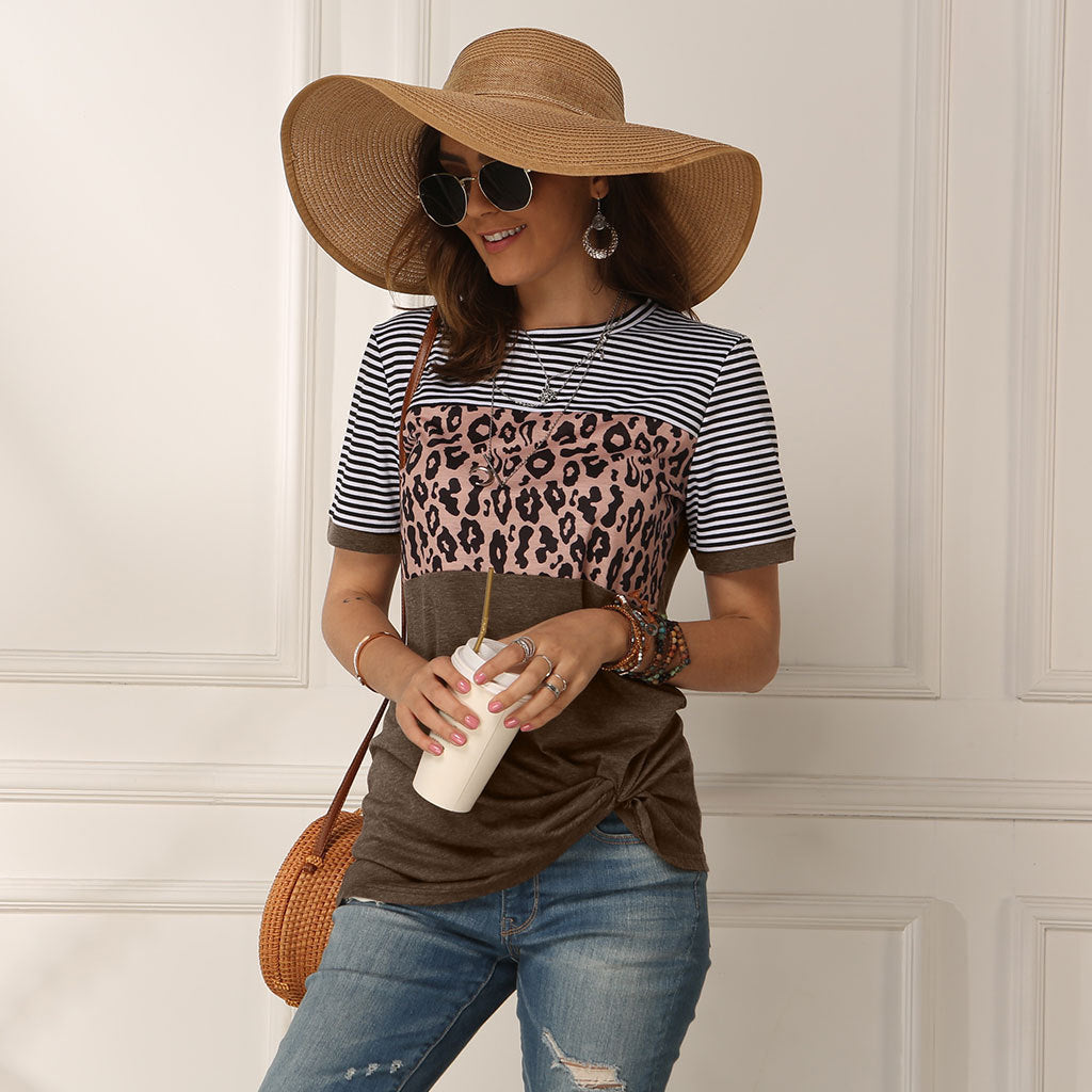 fashion women casual short sleeve summer t-shirt