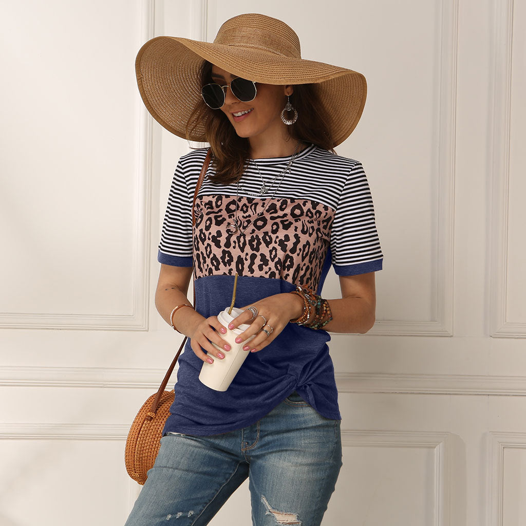 fashion women casual short sleeve summer t-shirt