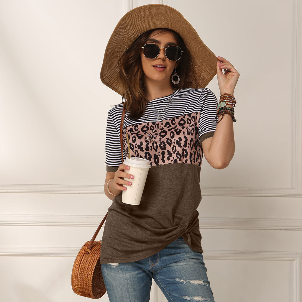 fashion women casual short sleeve summer t-shirt