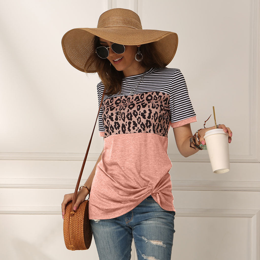 fashion women casual short sleeve summer t-shirt