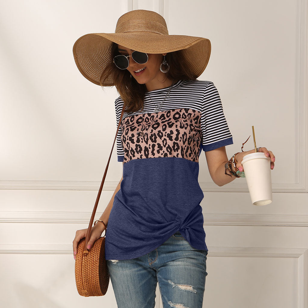 fashion women casual short sleeve summer t-shirt