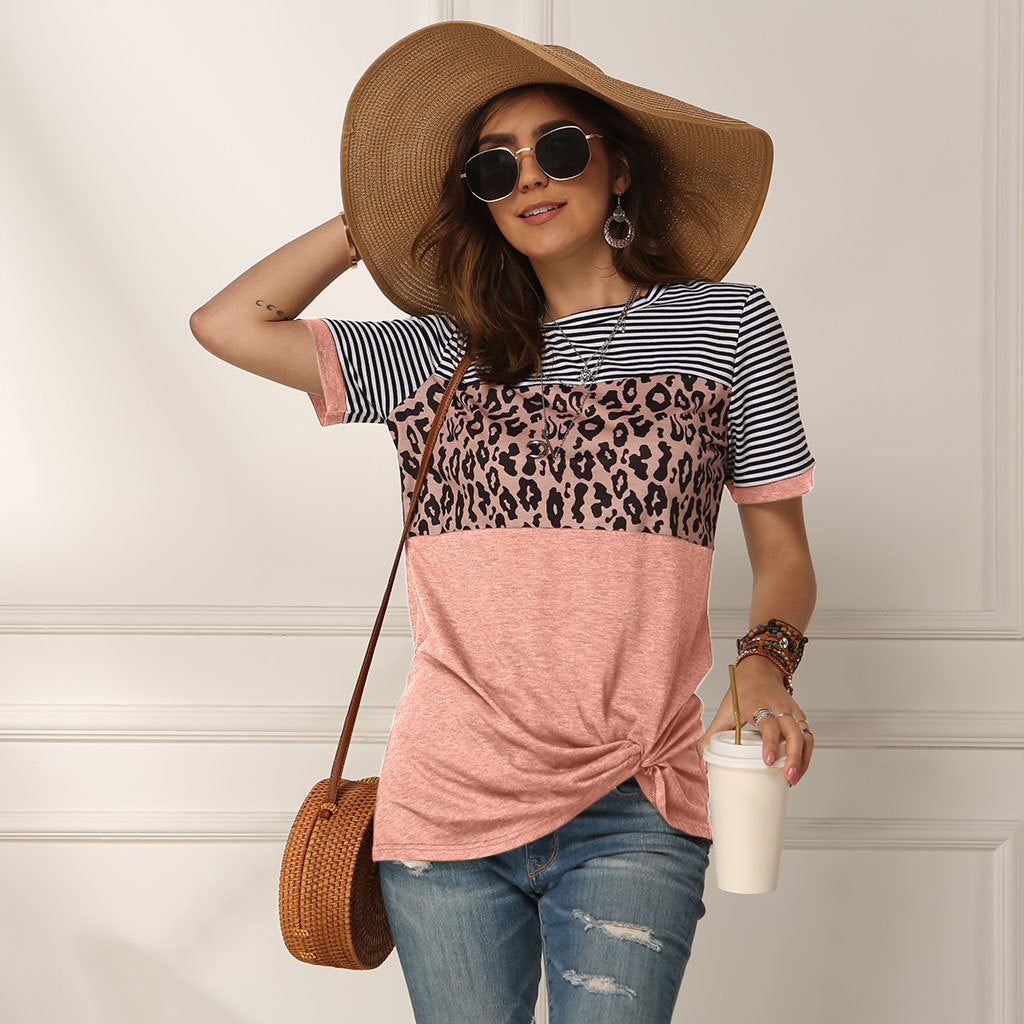 fashion women casual short sleeve summer t-shirt