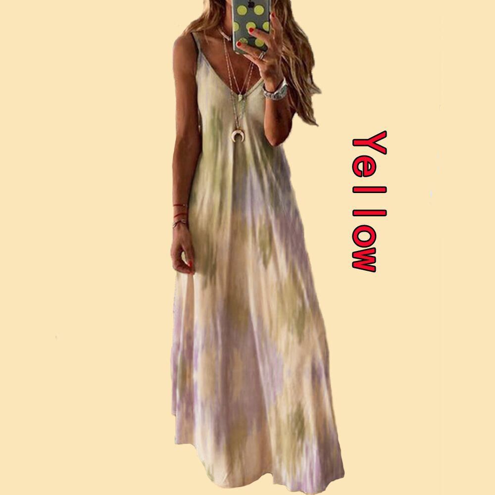 casual sexy tie dye elegant harajuku women dress