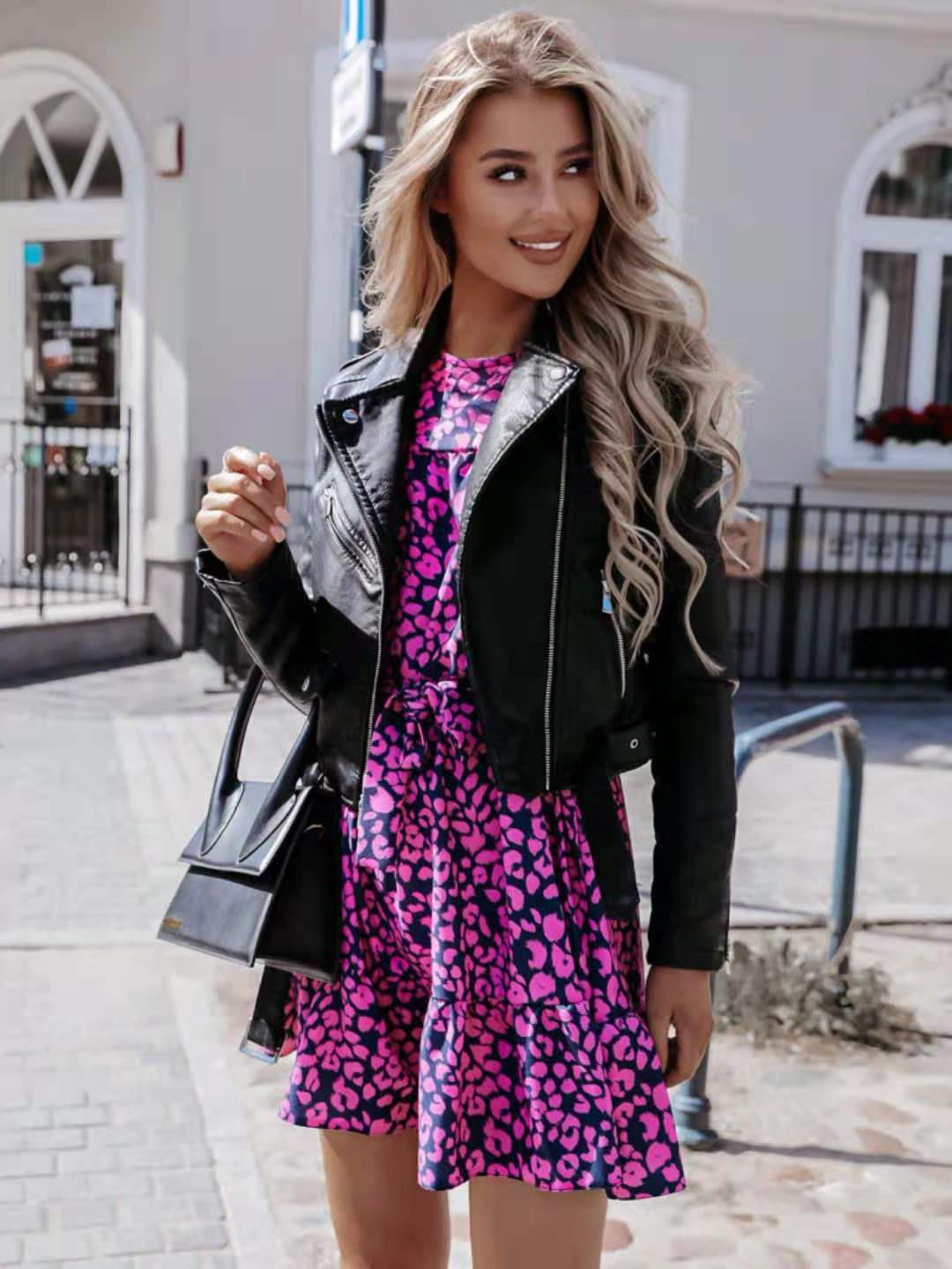 women flower print dress