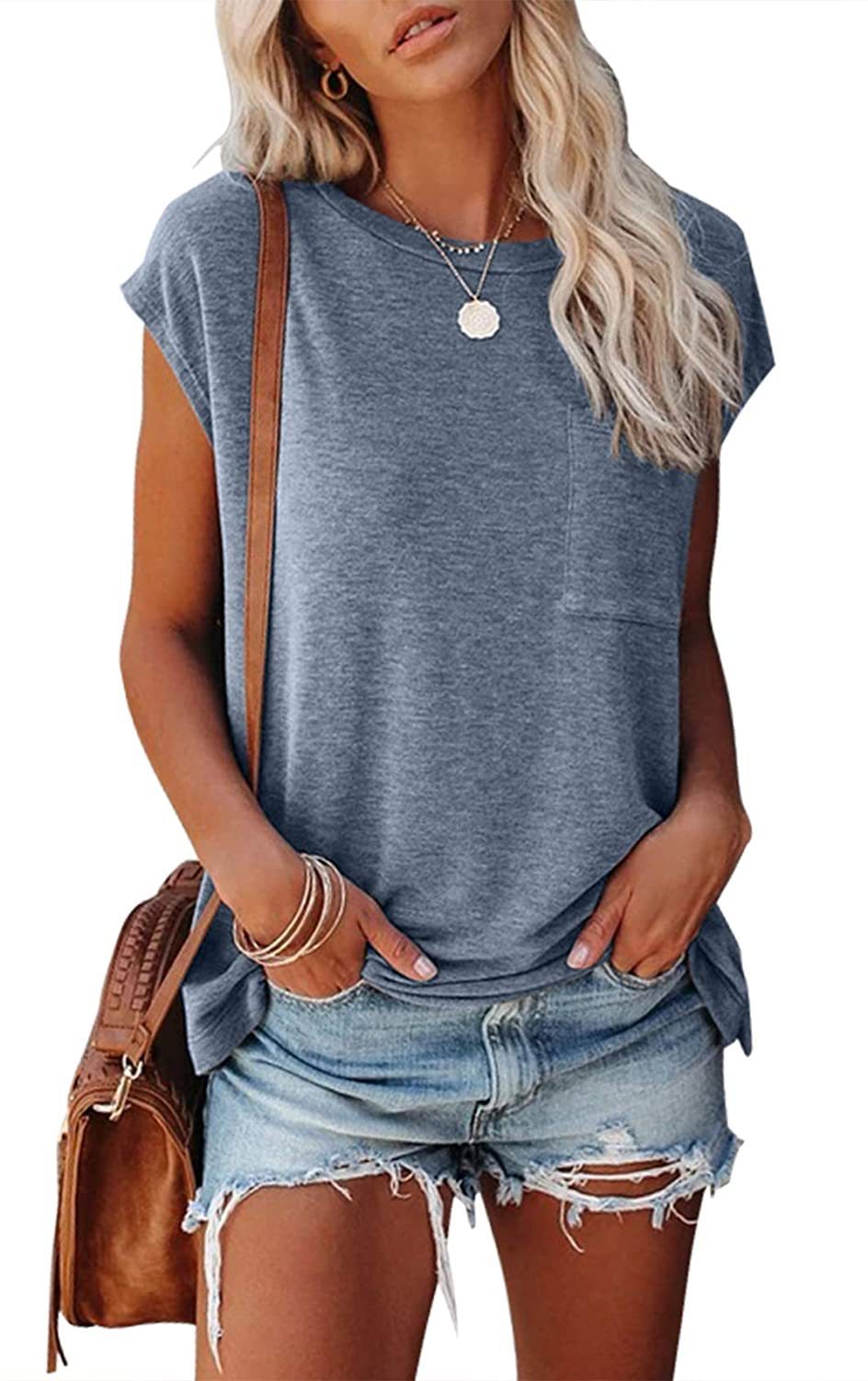 summer women solid pocket split raglan short