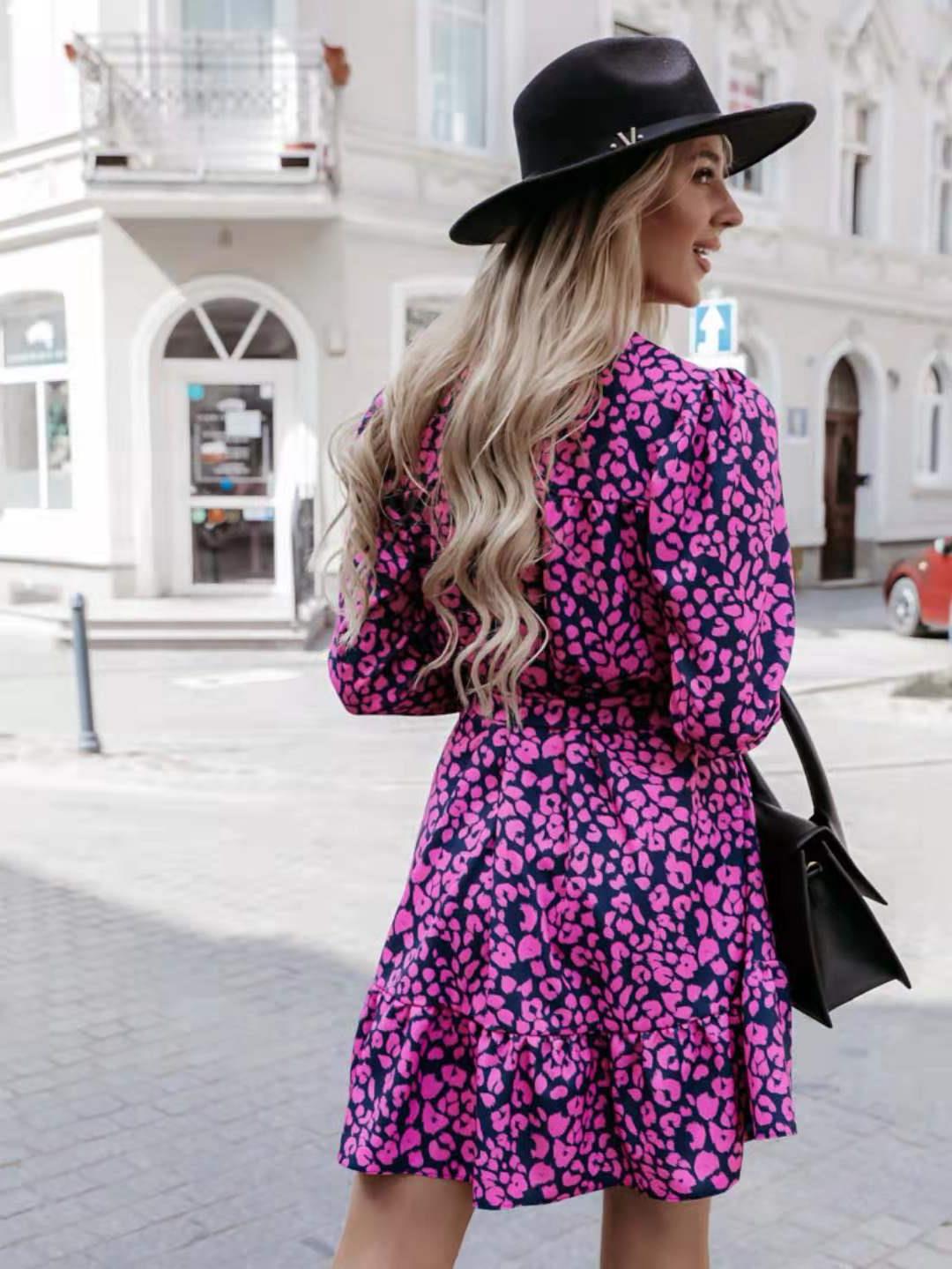 women flower print dress