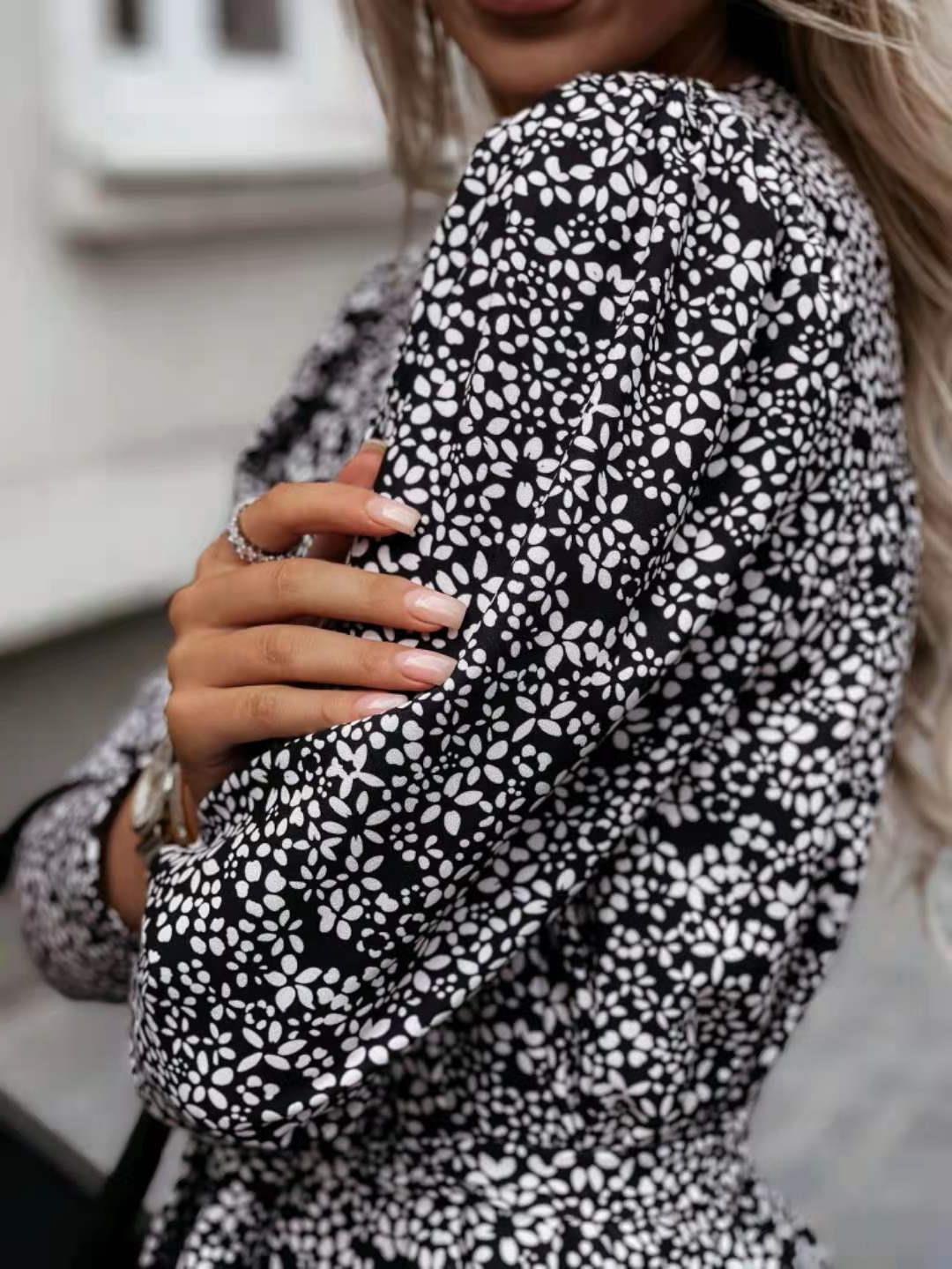 women flower print dress