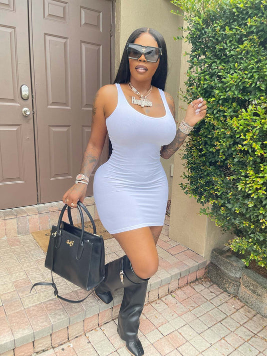 2022 summer mini solid dresses for women