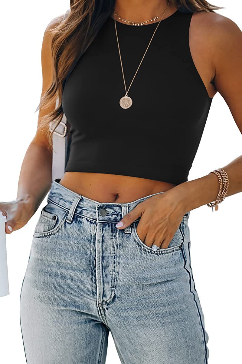 2022 summer women casual simple tops
