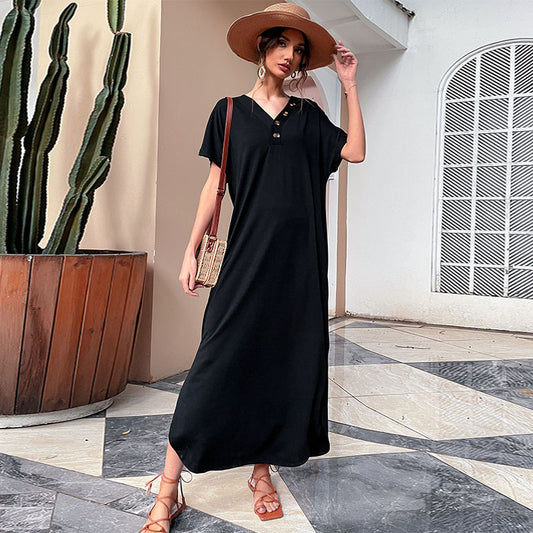 women spring summer style vintage dress