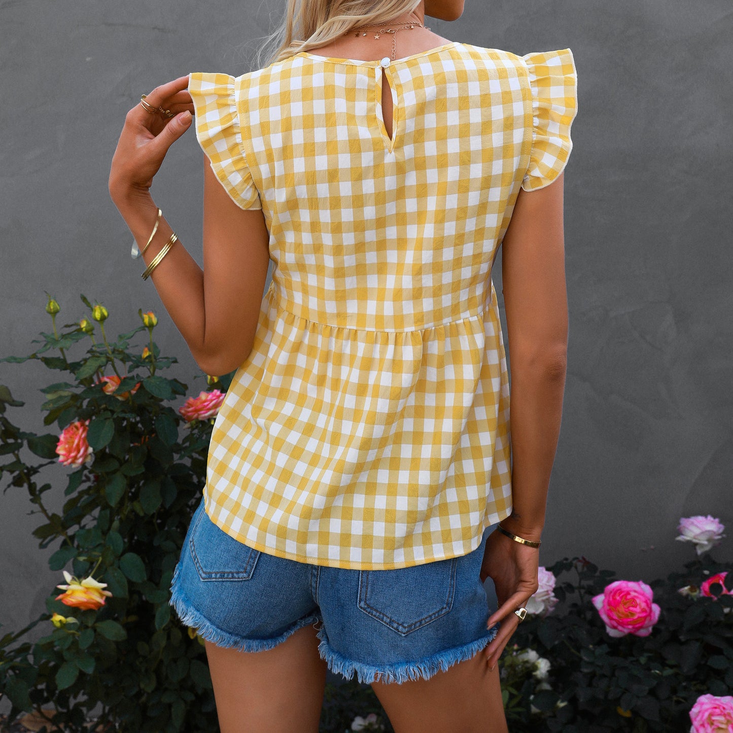 2022 summer new fashion women cotton v-neck shirts