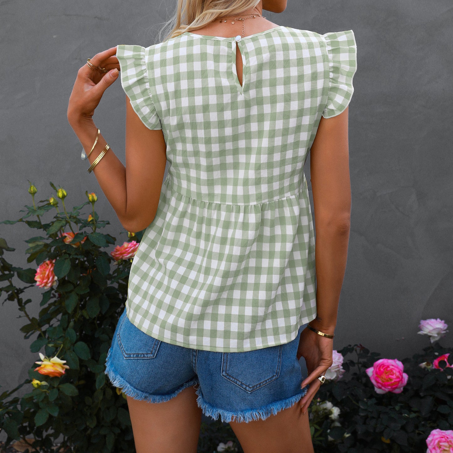 2022 summer new fashion women cotton v-neck shirts