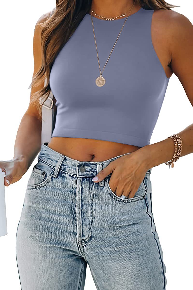 2022 summer women casual simple tops