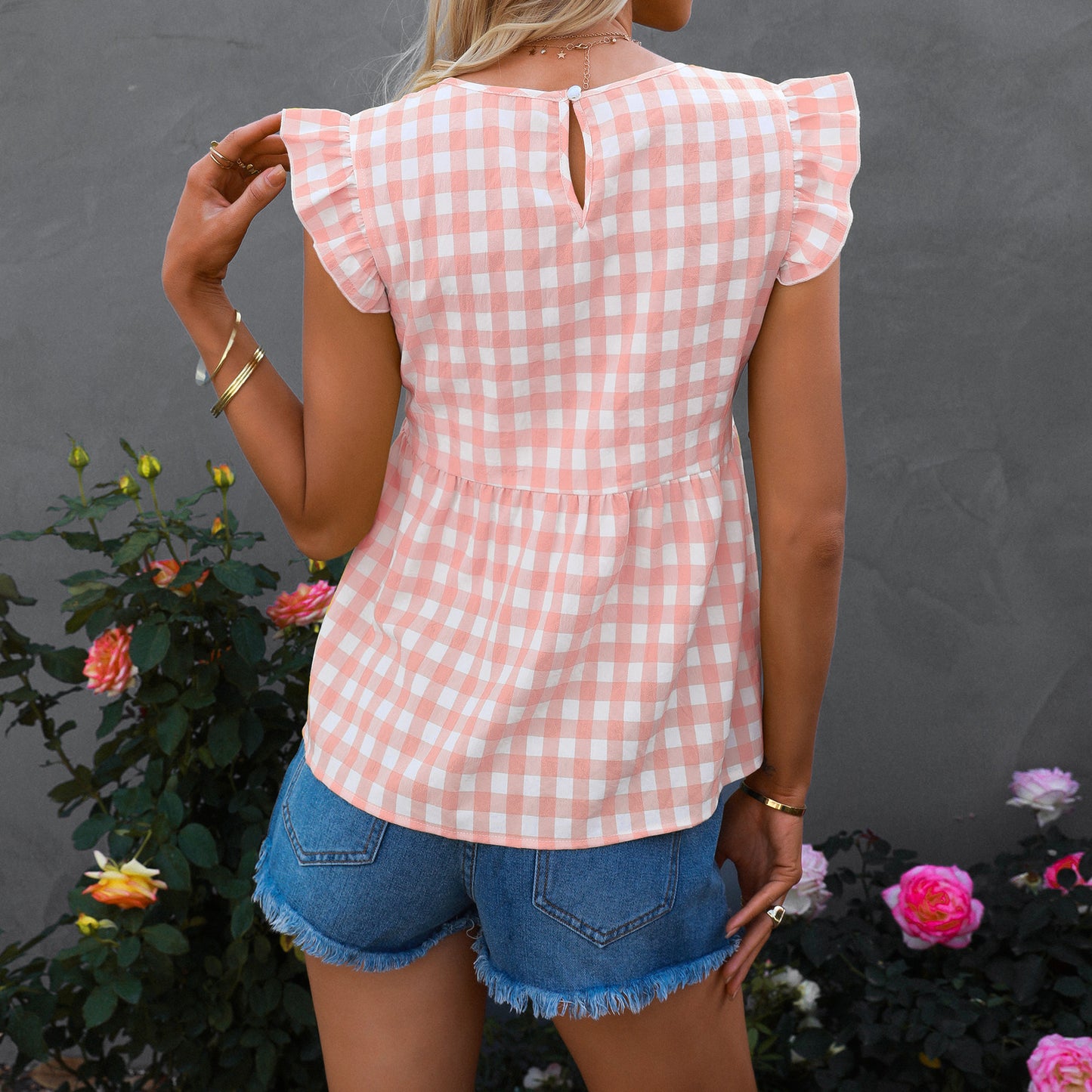 2022 summer new fashion women cotton v-neck shirts