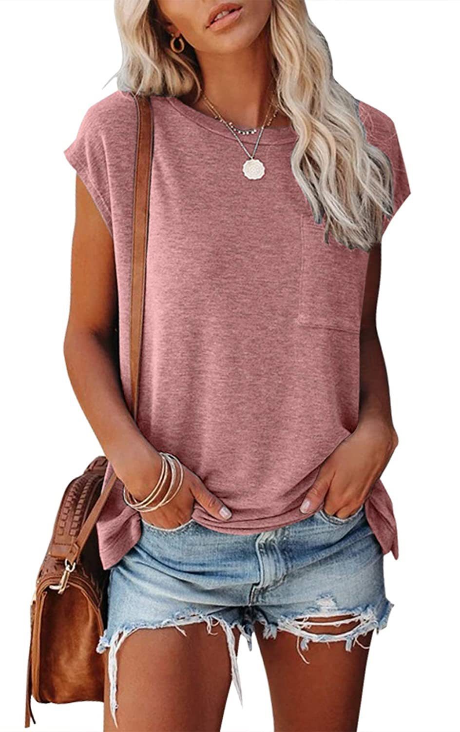 summer women solid pocket split raglan short